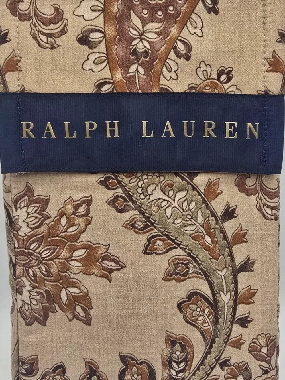 Ralph Lauren Anderson Paisley Floral KING SIZE Cotton Pillow Sham 20" X 36"